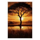 Recherche de silhouette africaine posters Paysage africain
