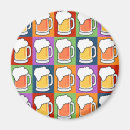 Recherche de pop art ronds magnets Drôle