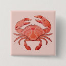 Recherche de plage de coquille badges Crabe