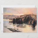 Recherche de peinture de bison vœux cartes Ouest