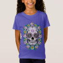 Recherche de crâne fleuri tshirts Dia de los muertos