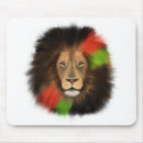 Recherche de lion noir tapis souris Rouge