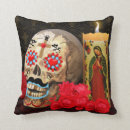 Recherche de dia los muertos coussins Fleur