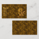 Recherche de lettre f cartes visite Initiale