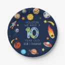 Recherche de fusée assiettes en papier Garçon