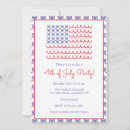 Recherche de drapeau américain patriotique invitations Fête de l'indépendance