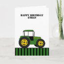 Recherche de tracteur anniversaire cartes vert
