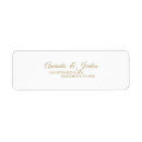 Recherche de gold calligraphy étiquettes adresse retour Mariés