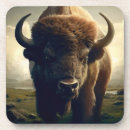 Recherche de bison dessous de verres Jaune