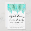 Recherche de aqua bridal shower invitations Moderne