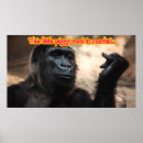 Recherche de gorille drôle posters Animaux