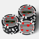 Recherche de coeur noir jetons poker Blanc