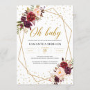 Recherche de rouge baby shower invitations Pour tous