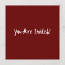 Recherche de sang éclaboussure invitations Rouge