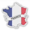 Recherche de carte de la france autocollants Drapeau