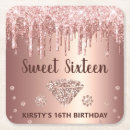 Recherche de rose dessous de verres Fête d'anniversaire