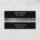 Recherche de affaires de professeur de piano cartes visite Musicien