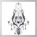 Recherche de loup tribal posters Chien