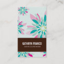 Recherche de fleur abstraite cartes visite Boss