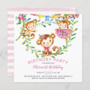 Recherche de fun 1ans anniversaire invitations Jungle