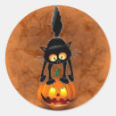 Recherche de chat effrayé autocollants Halloween