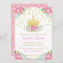 Recherche de gold princess baby shower invitations Princesse