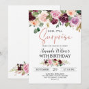 Recherche de burgundy floral anniversaire invitations Surprise