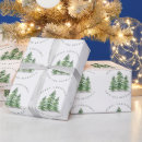 Recherche de peint à la main papier cadeau Hiver
