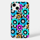 Recherche de fleur turquoise iphone coques Rétro