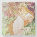 Recherche de déesse dessous de verres Alphonse mucha