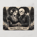 Recherche de amour gothique cartes postales Squelette