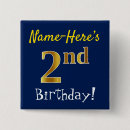 Recherche de 2ème anniversaire badges Amusant