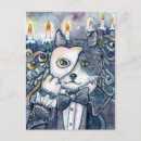 Recherche de animal gothique cartes postales Chat