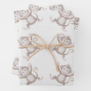 Recherche de singe papier cadeau Safari