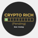 Recherche de millionnaire autocollants Crypto