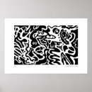 Recherche de poissons abstraits art Noir