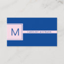 Recherche de bleu marine et rose cartes visite Professionnel