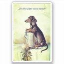 Recherche de humour chien autocollants Dachshund