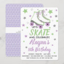 Recherche de patinage anniversaire invitations Mignon