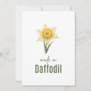 Recherche de narcisses invitations Aquarelle