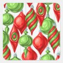 Recherche de noël rétro autocollants Blanc