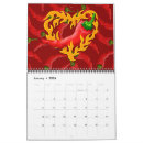 Recherche de flamme calendriers Coeur