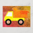 Recherche de camion jaune cartes postales Véhicule