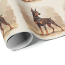 Recherche de pinscher noir de dobermann papier cadeau Amoureux des chiens