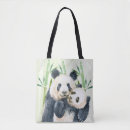 Recherche de ours panda sacs Noir et blanc
