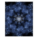 Recherche de fractale bleue posters Abstrait
