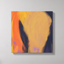 Recherche de visage abstrait art Orange