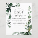 Recherche de watercolor greenery baby shower invitations Modern