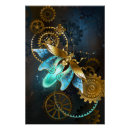 Recherche de lucioles posters Bleu