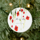 Recherche de rouge de fleur ornements Couple
